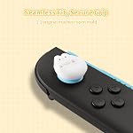 GeekShare Joystick Caps Compatible with Switch 2 - Anti-Slip Thumb Grip Caps - Silicone Analog Cover Thumbstick Grips for Switch 2025, Black & White Kittens