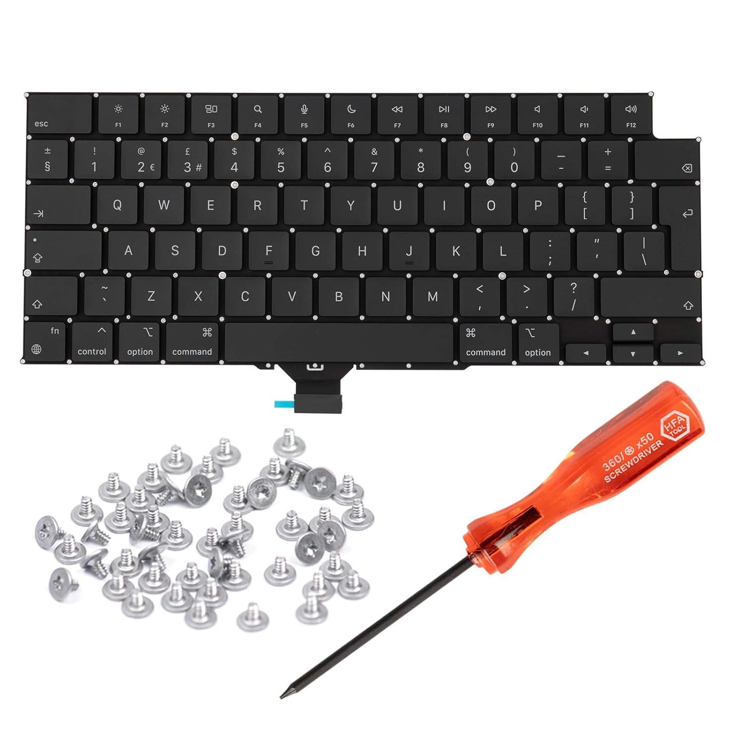 HAWSON UK Keyboard Replacement for MacBook Pro M1 M2 M3 M4 M5 Pro Max, 14" A2442/A2779/A2918/A2992/A3112/A3401/A3185/A3434/A3426/A3427, 16" A2485/A2780/A2991/A3403/A3186/A3428/A3429 UK 2021-2026