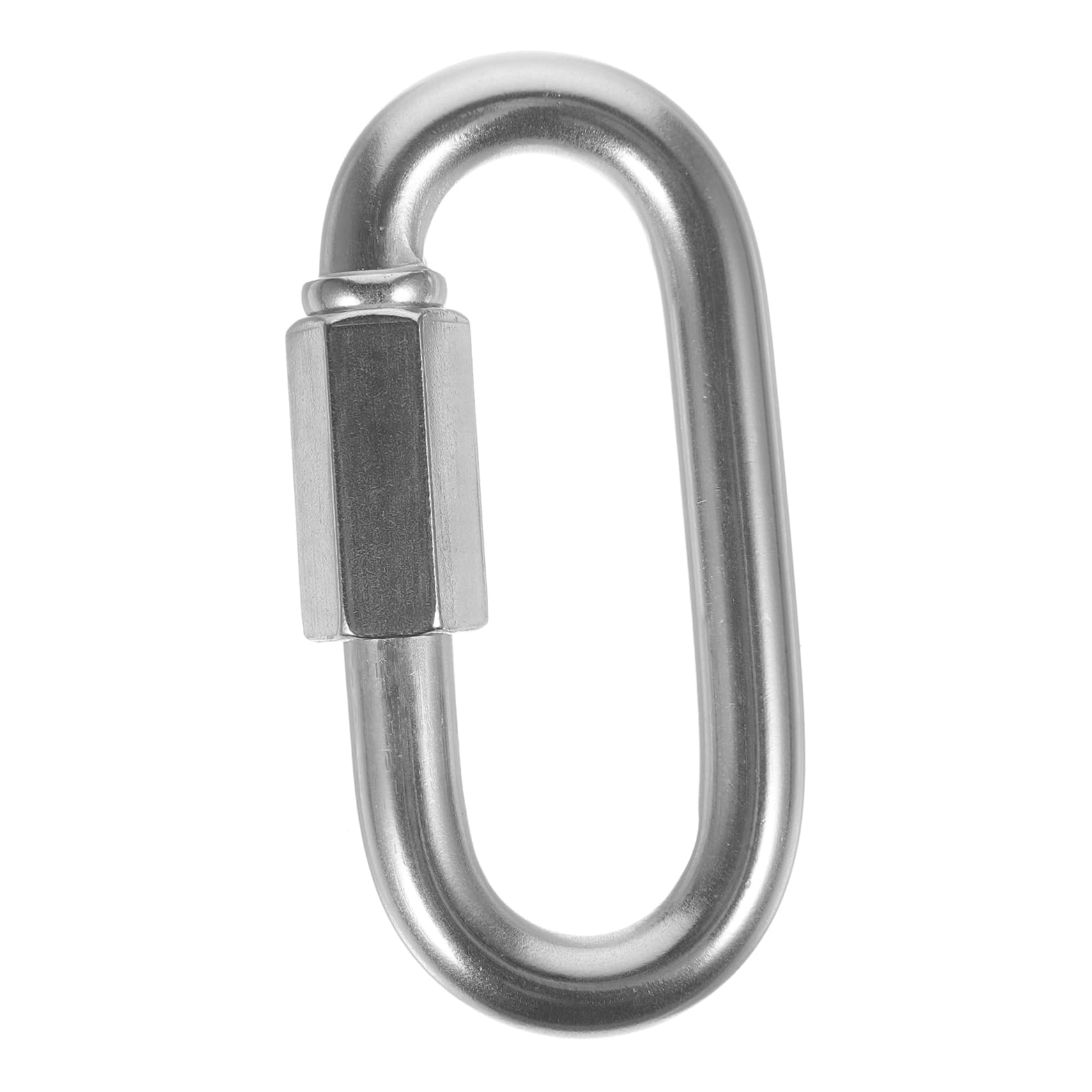 OSOLADY Silver Quick Link Small Carabiner Clip Ring Screw Chain Link Stainless Steel Chain
