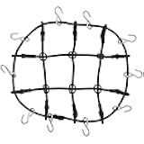 ShareGoo 1/24 RC Toys Decoration Mini Luggage Net w/Hooks Compatible with Axial SCX24 C10 JLU Gladiator Bronco Traxxas TRX4M 1/18 1/24 RC Crawler Accessories (Black)