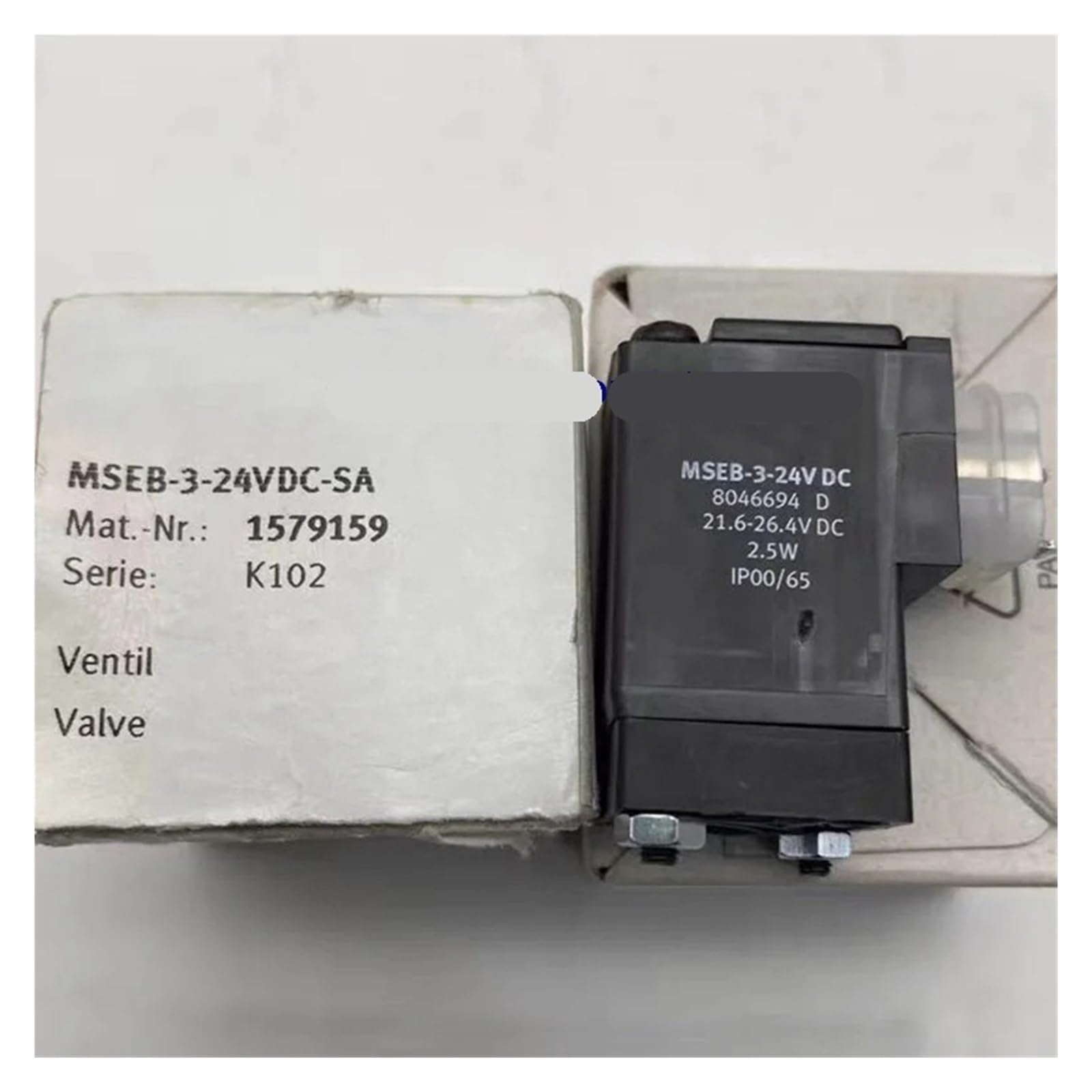 Vanne 1 pièce MSEB-3-24VDC-SA 1579159 pour stopper les fuites d'air et arrêts de production