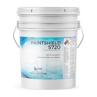 Paintshield 5720 - Liquid Paint Protection Film - Clear Peelable Shield for Cars, Boats, and More - Protect Walls, Floors, Ceilings, Light Fixtures - Easy Application - 5 Gallons