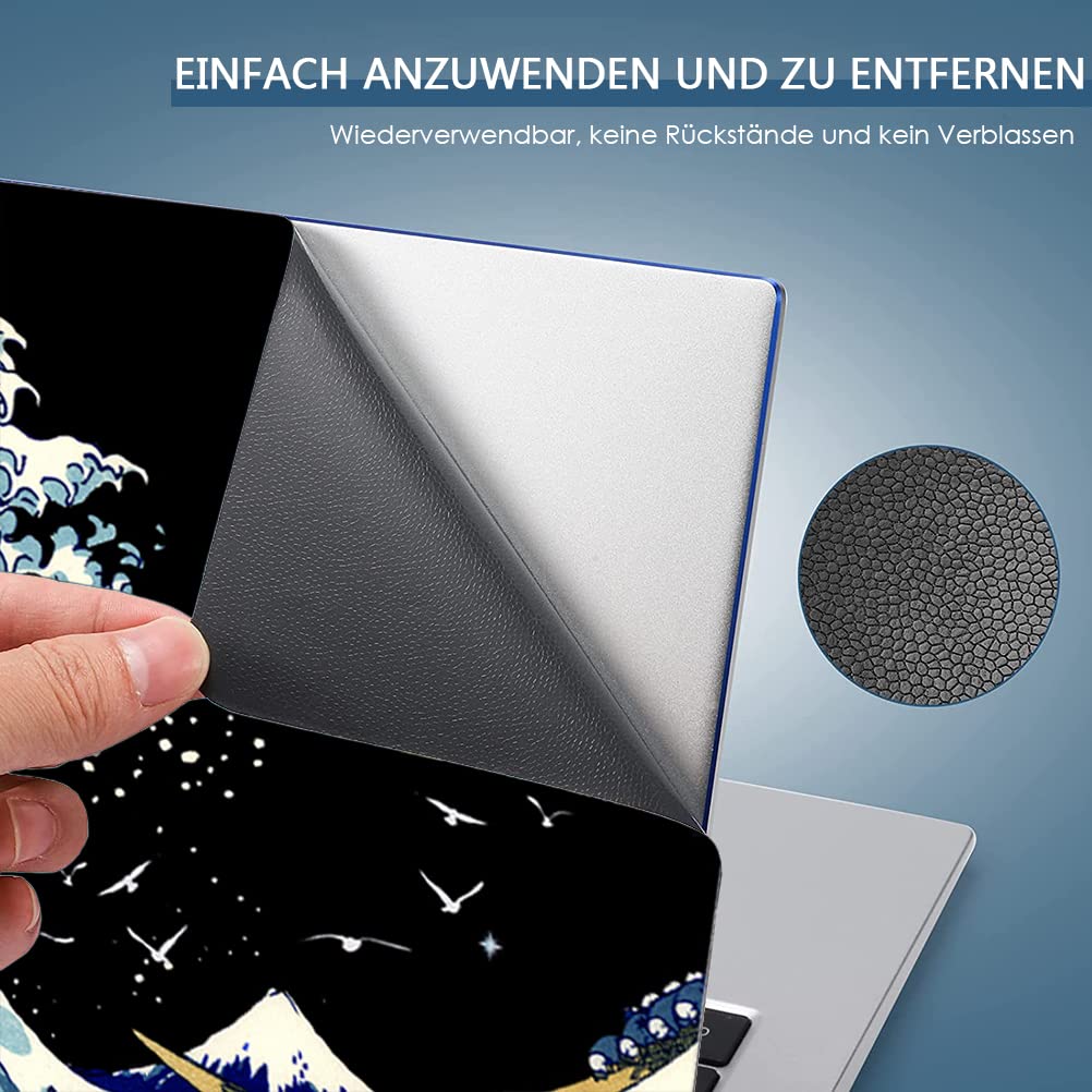 eyscar Adesivo per laptop da 13", 13,3", 14", 15,4", 15,6", 15,6 pollici, in vinile, per PC (onda del mare), NEK1215