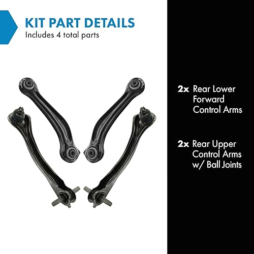 Miniatura 10 de Juego de 4 brazos de control trasero superior e inferior para Jeep Commander Grand Cherokee