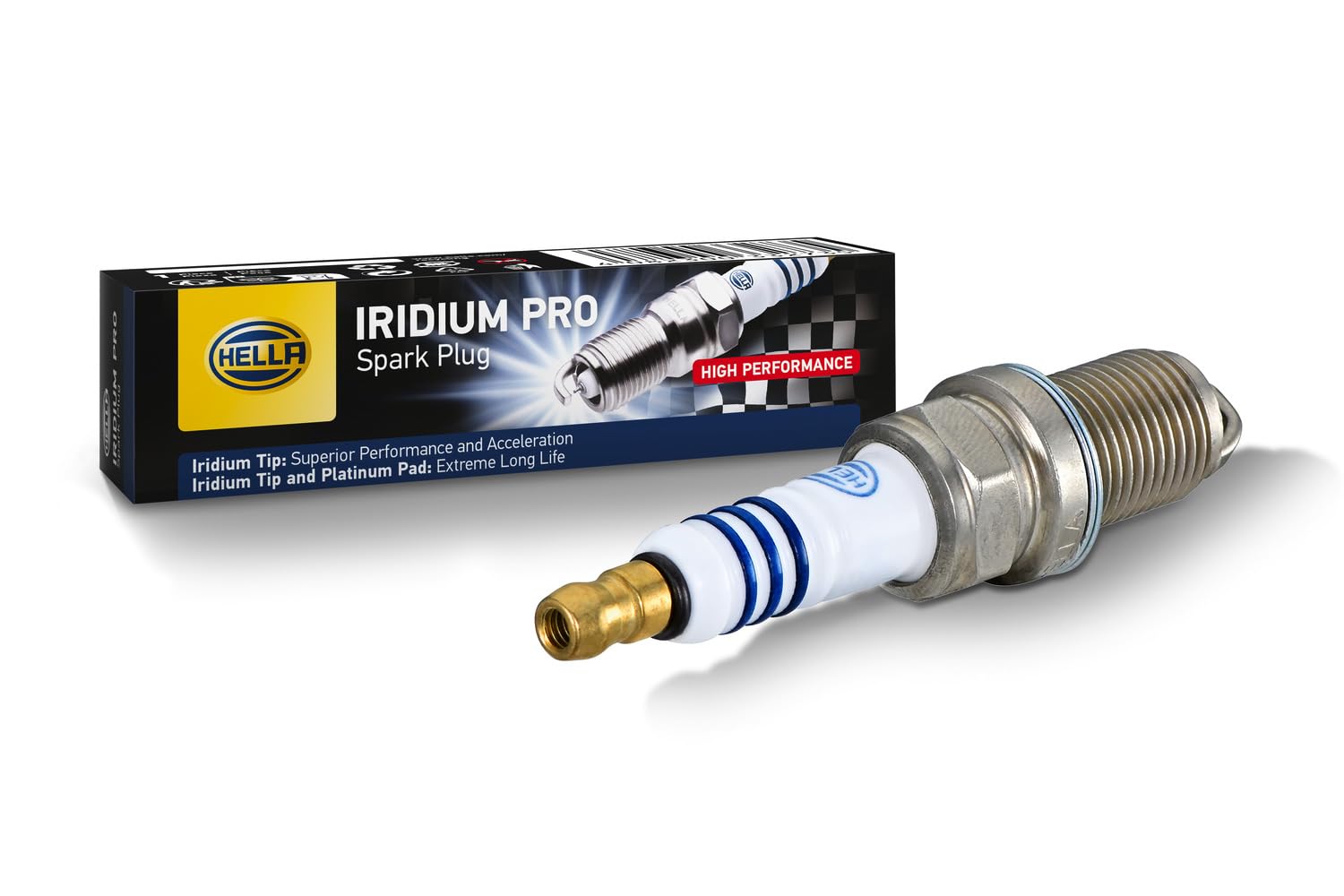 HELLA 8EH 188 706-031 Spark Plug - Iridium Pro IM8RC-7P - Spanner size: 16 - Thread Length: 19mm - Electrode Gap: 0.7mm