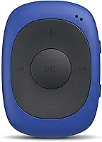 AGPTEK Leitor de MP3 com clipe de 64 GB com FM Shuffle, reprodutor de música portátil com capa de silicone à prova de suor para esportes