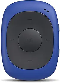 AGPTEK Leitor de MP3 com clipe de 64 GB com FM Shuffle, reprodutor de música portátil com capa de silicone à prova de suor para esportes
