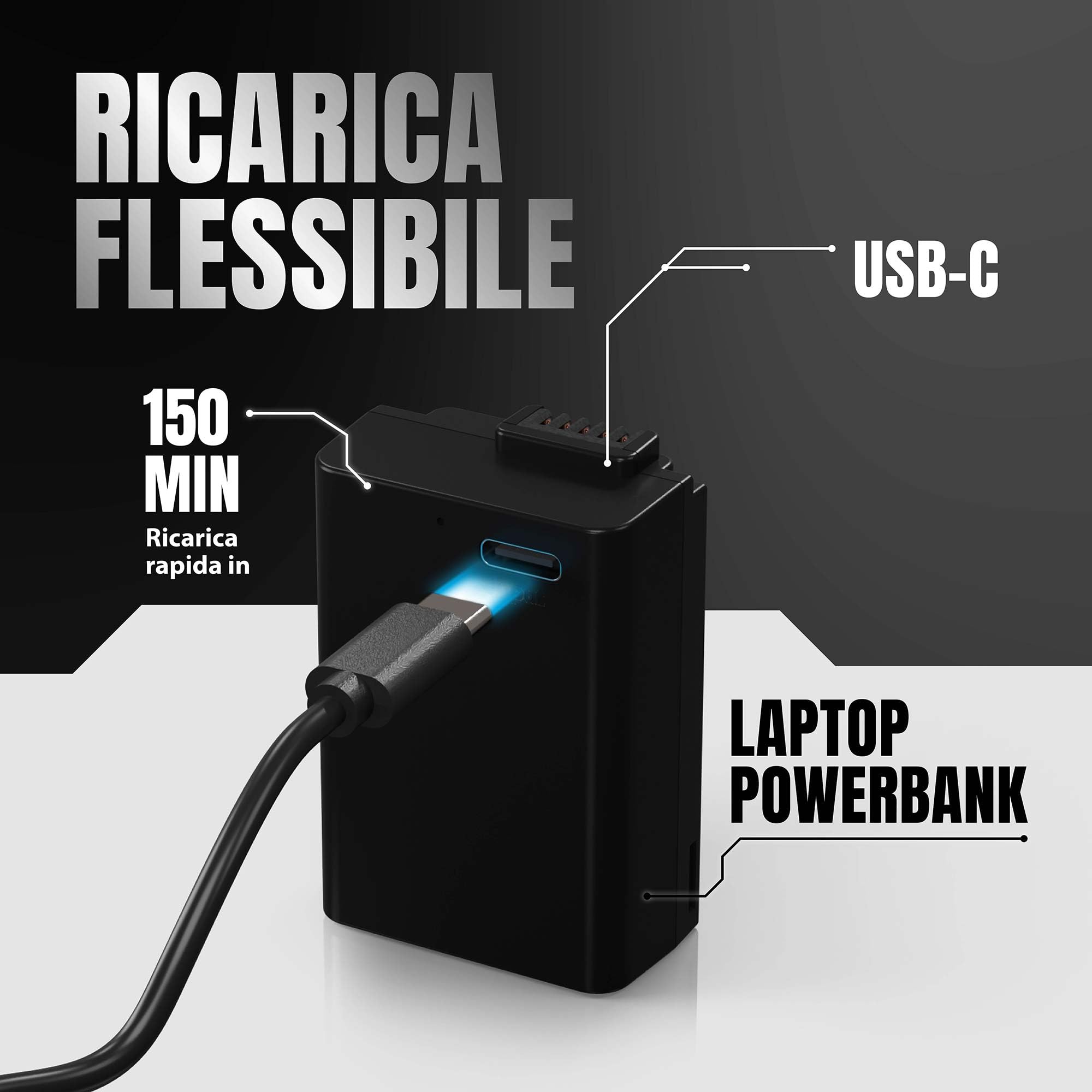 PATONA USB-C Platinum Batteria per Nikon EN-EL25, EN-EL25a 1250mAh | Batteria per Z30 Z50 II Z50II Z FC ZFC, 100% identica all'originale, con protezione da sovraccarica e cortocircuito