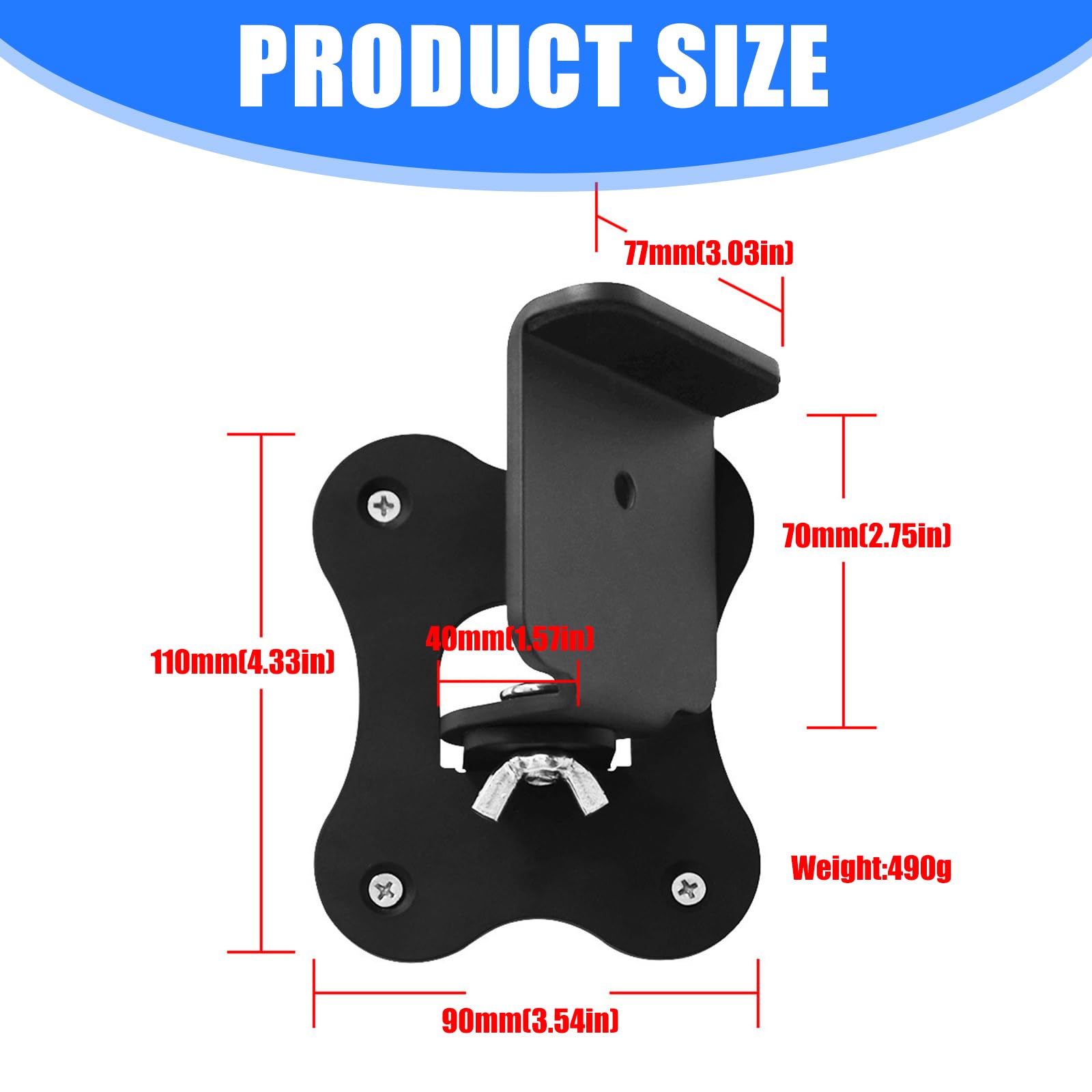 Supporto da parete per altoparlanti in metallo con sistemi di gestione dei cavi per sistemi audio surround home theater HWQ990F universali per altoparlanti staffa di montaggio a parete