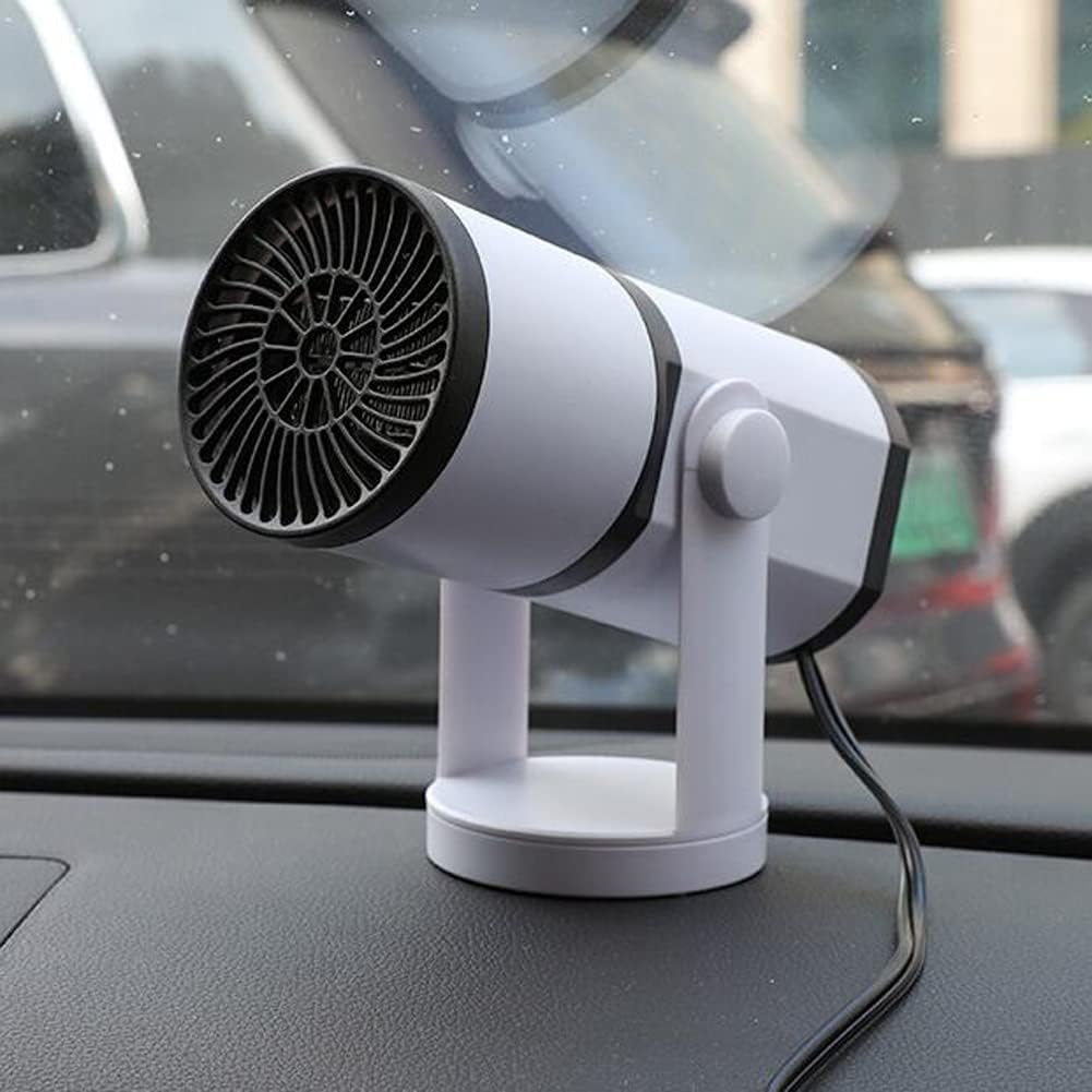 Car Heater Defroster More Chioce Fast Demisting Defroster 2 in 1 Heating and Cooling Fan 360 Degree Rotatable Car Defroster in Cigarette Lighter