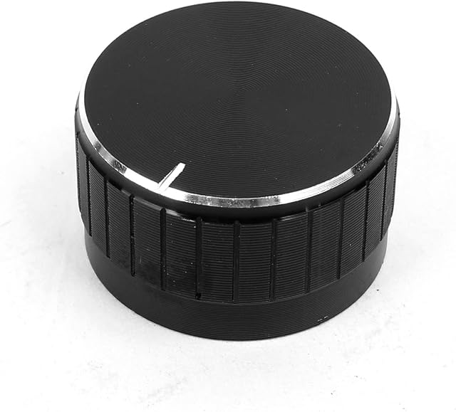 sourcingmap Rotary Control Knobs Black for 6mm Dia Knurled Shaft Potentiometer