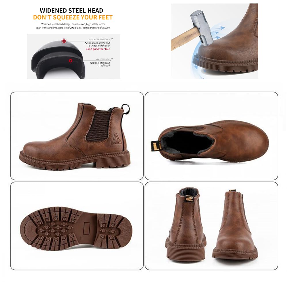 Chaussure de Sécurité Homme S3 Protection Acier Chaussure Travail Embout Bottes Femme Antidérapantes
