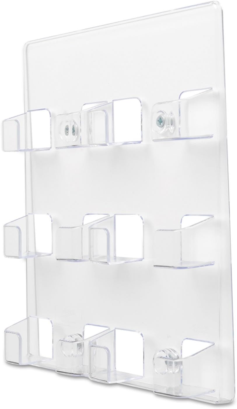 deflecto 6-Pocket Business Card Holder, Holds 480 Cards, 8.5 X 1.63 X 9.75, Plastic, Clear