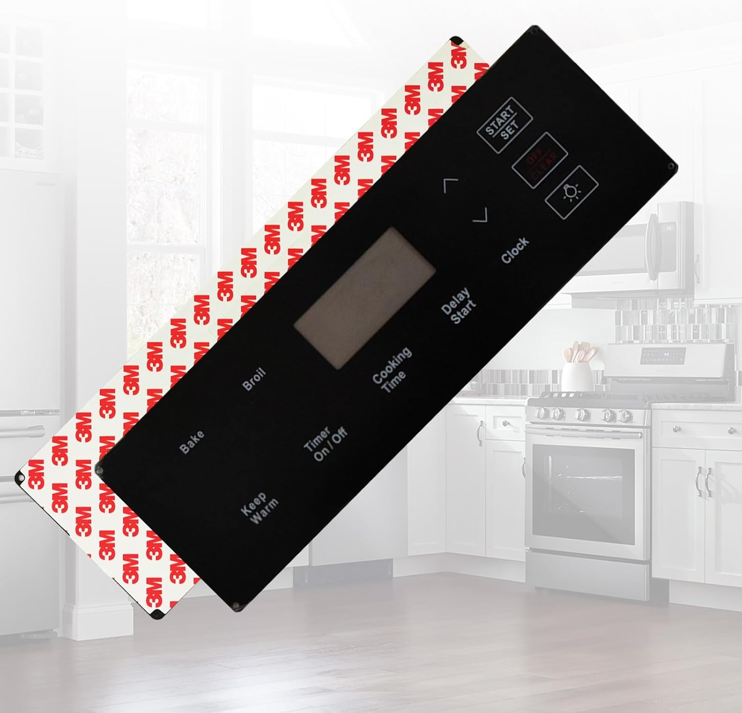 DG34-00036A Membrane Touchpad Control Panel - Perfect Replacement Compatible with Samsung Gas Ranges & Ovens, Compatible with NX58K3310SB/AA, NX58K3310SS/AA & Replaces AP6244840 PS12086104 EAP12086104