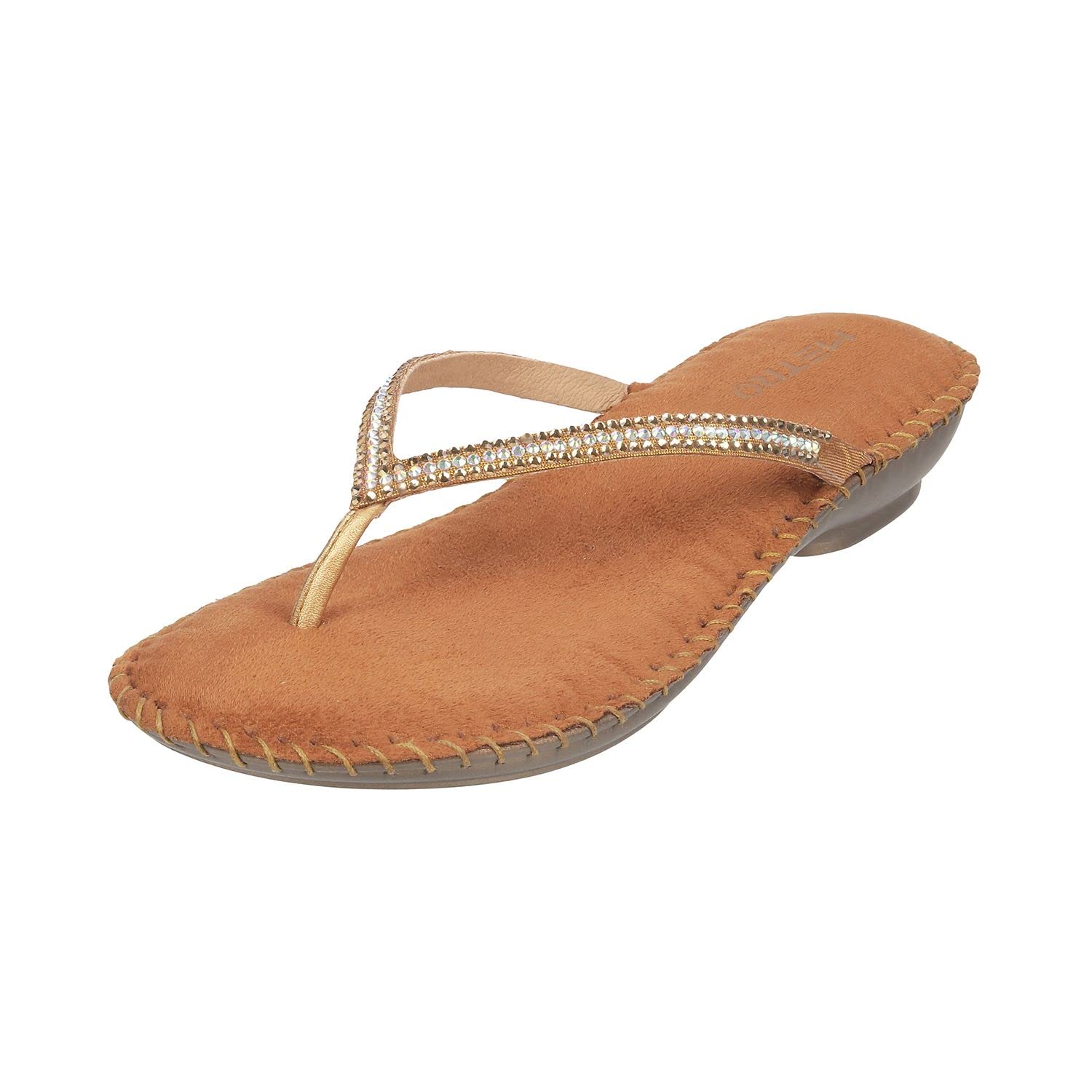 Metro Women Antic Gold Flat Comfort Slip-on UK/4 EU/37 (44-1) (B0BQ31NXRN) Amazon Price History, Amazon Price Tracker