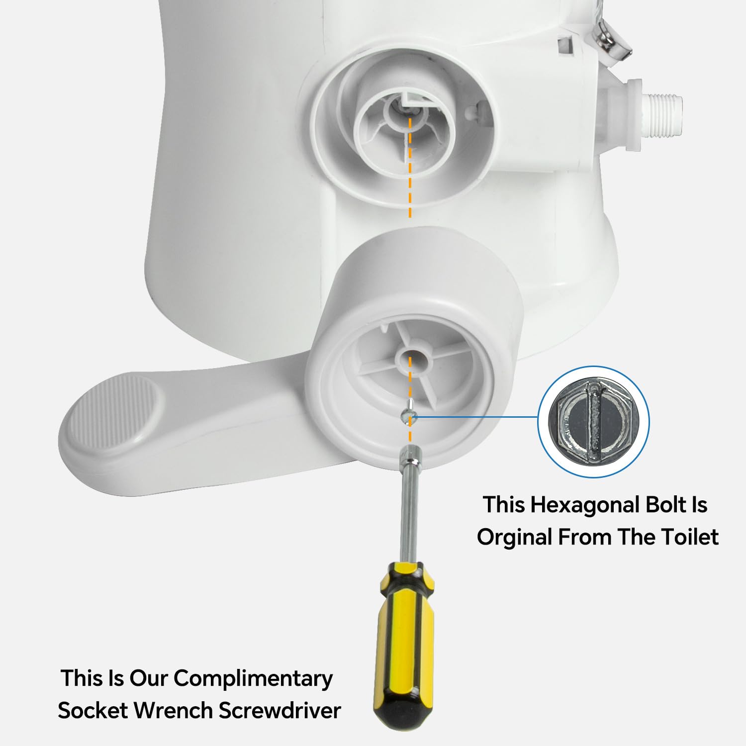 Pedale di scarico per WC RV con guarnizione compatibile con Dometic 300 310 311 320 321 Ricambio RV Flush Toilet Foot Pedal