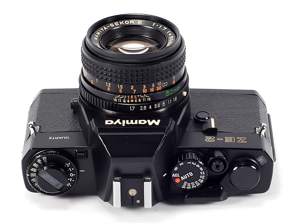 Mamiya ZE-2 Quartz 35mm SLR Film Camera with Mamiya SEKOR-E 50mm f