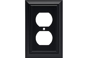 Franklin Brass Black Wall Plate: Safeguard Your Family with Style