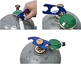 Générique Butane regulator 28 mbar, flexible hose 1.5 m for screwing, spare gasket and clamping wrench, gas cooker/auxiliary heater, plancha/barbecue. - 3