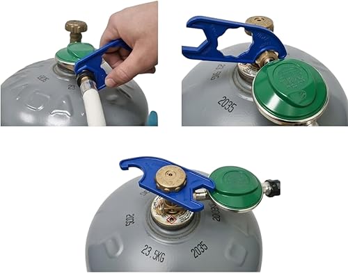 Générique Butane regulator 28 mbar, flexible hose 1.5 m for screwing, spare gasket and clamping wrench, gas cooker/auxiliary heater, plancha/barbecue. - 3