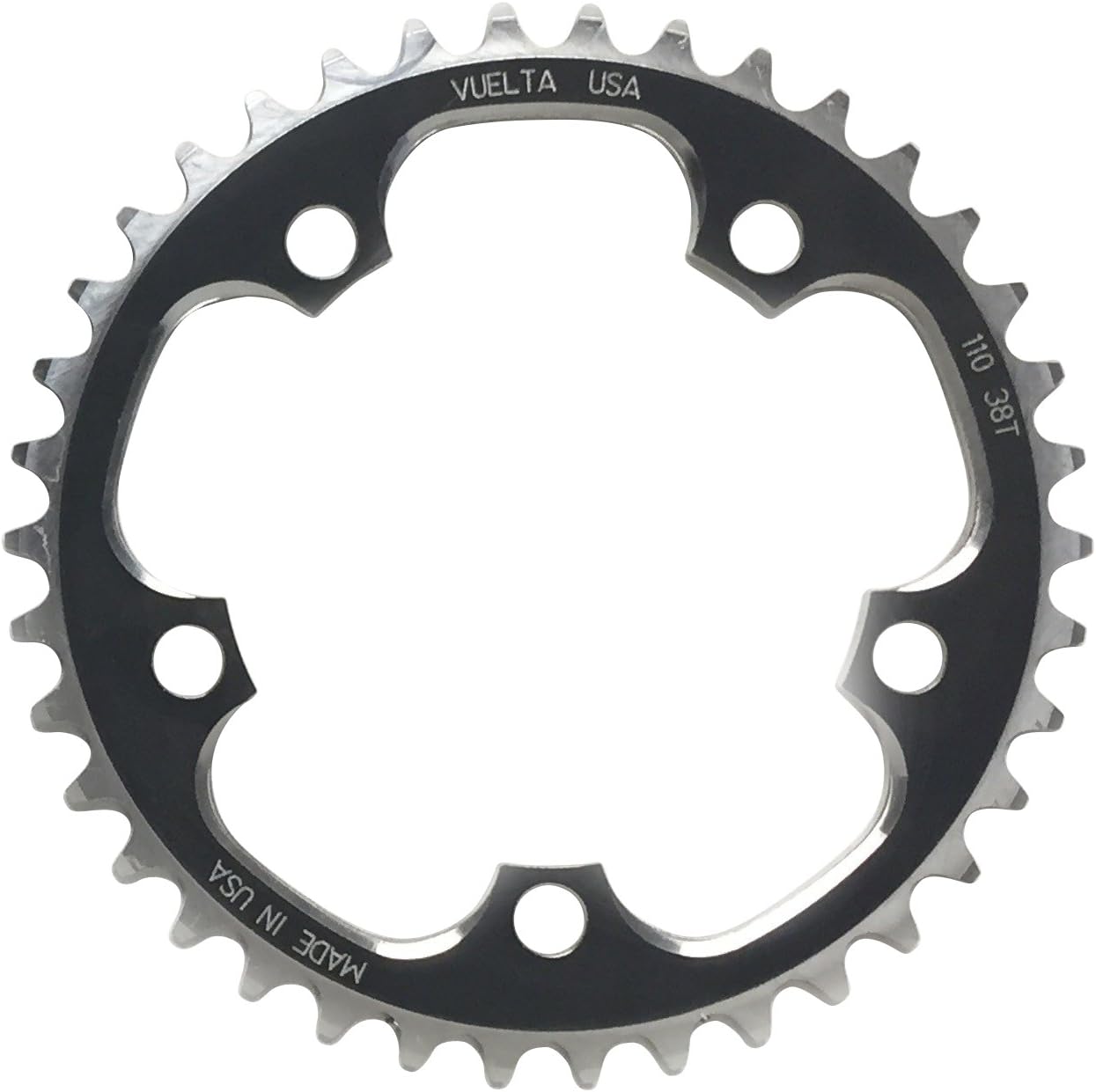 Vuelta SE Flat 110mm/BCD 36T Chain Ring, Black