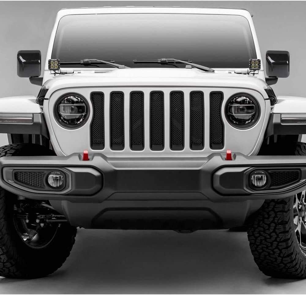 Cobra-Tek Replacement 18-23 Jeep Wrangler JL Carbon Fiber Style Top Half Side Mirror Cover Overlay