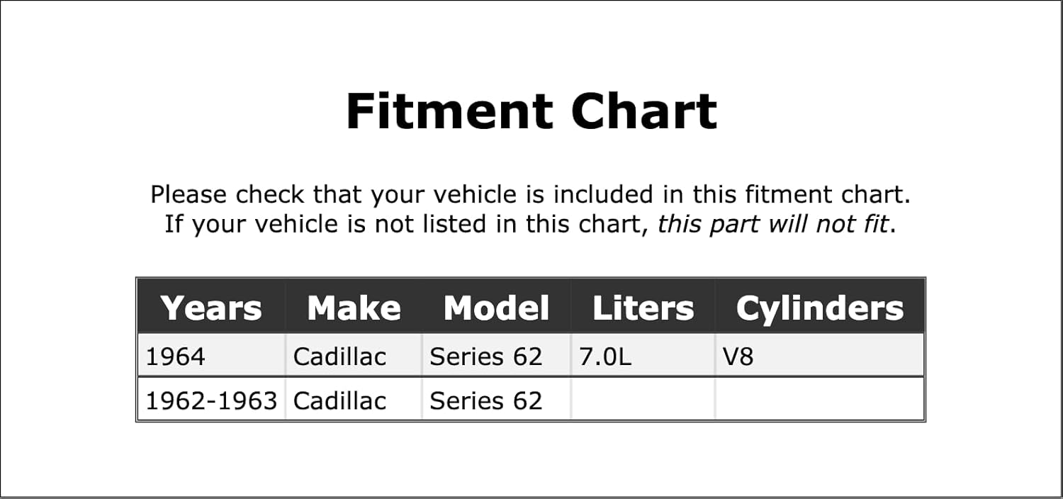Distributor Vacuum Advance Compatible With Cadillac Series 62 7.0L V8 1964 1963 1962 P-2169690