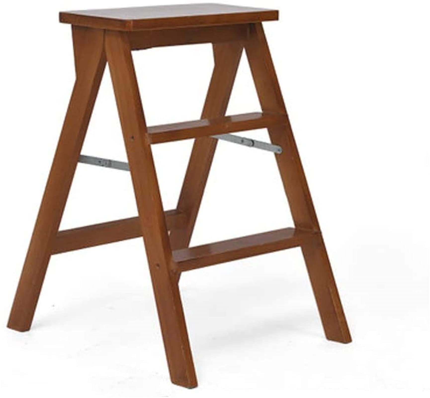Escabeau portable en bois pour accéder aux meubles hauts de cuisine
