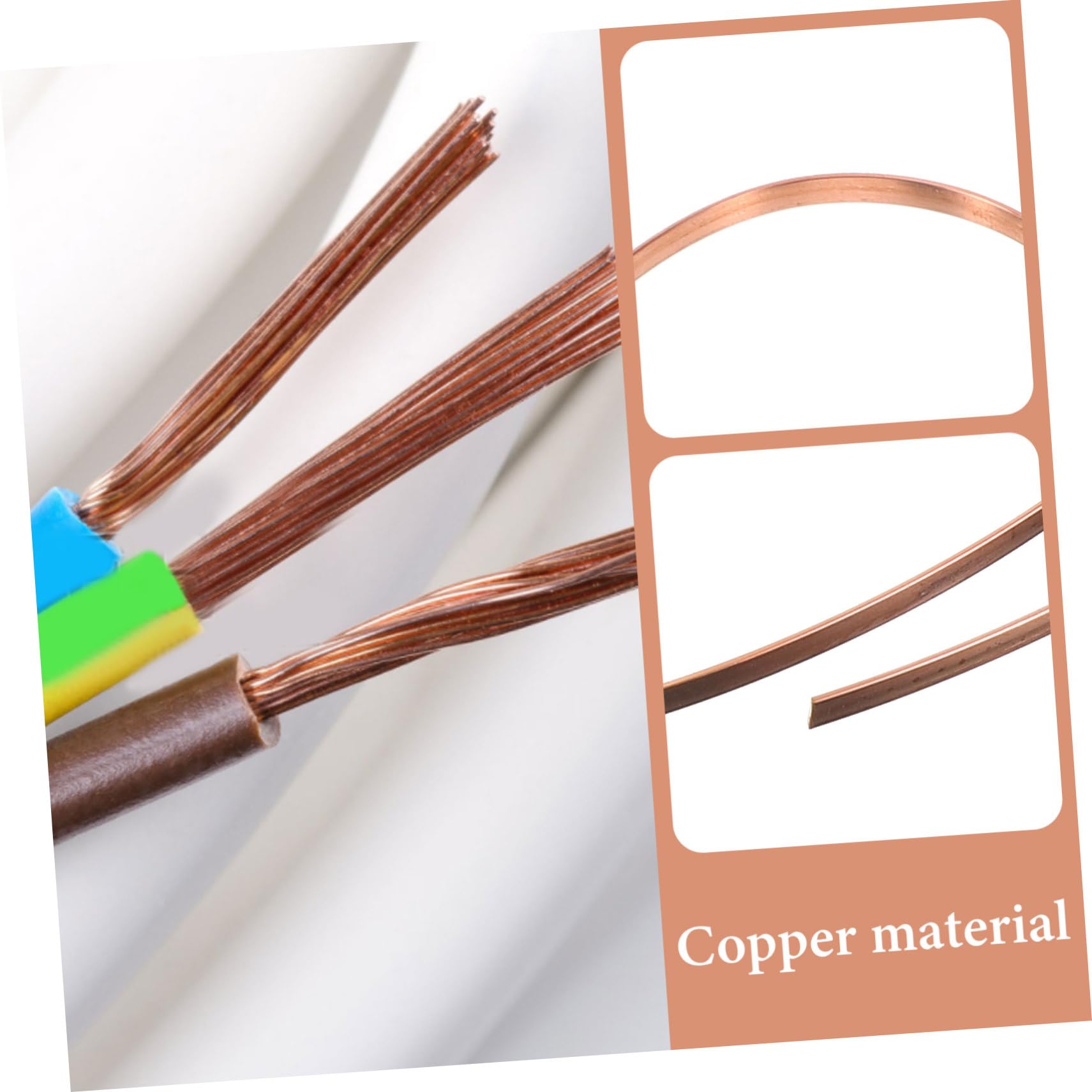 OSOLADY Copper Row Bus Bar DIY Copper Rod for Battery Connection Copper Strip DIY Copper Bus Bar Flat Copper Bus Rod Copper Flat Bar Flat Copper Bus Bar Flat Bar Copper Rose Gold