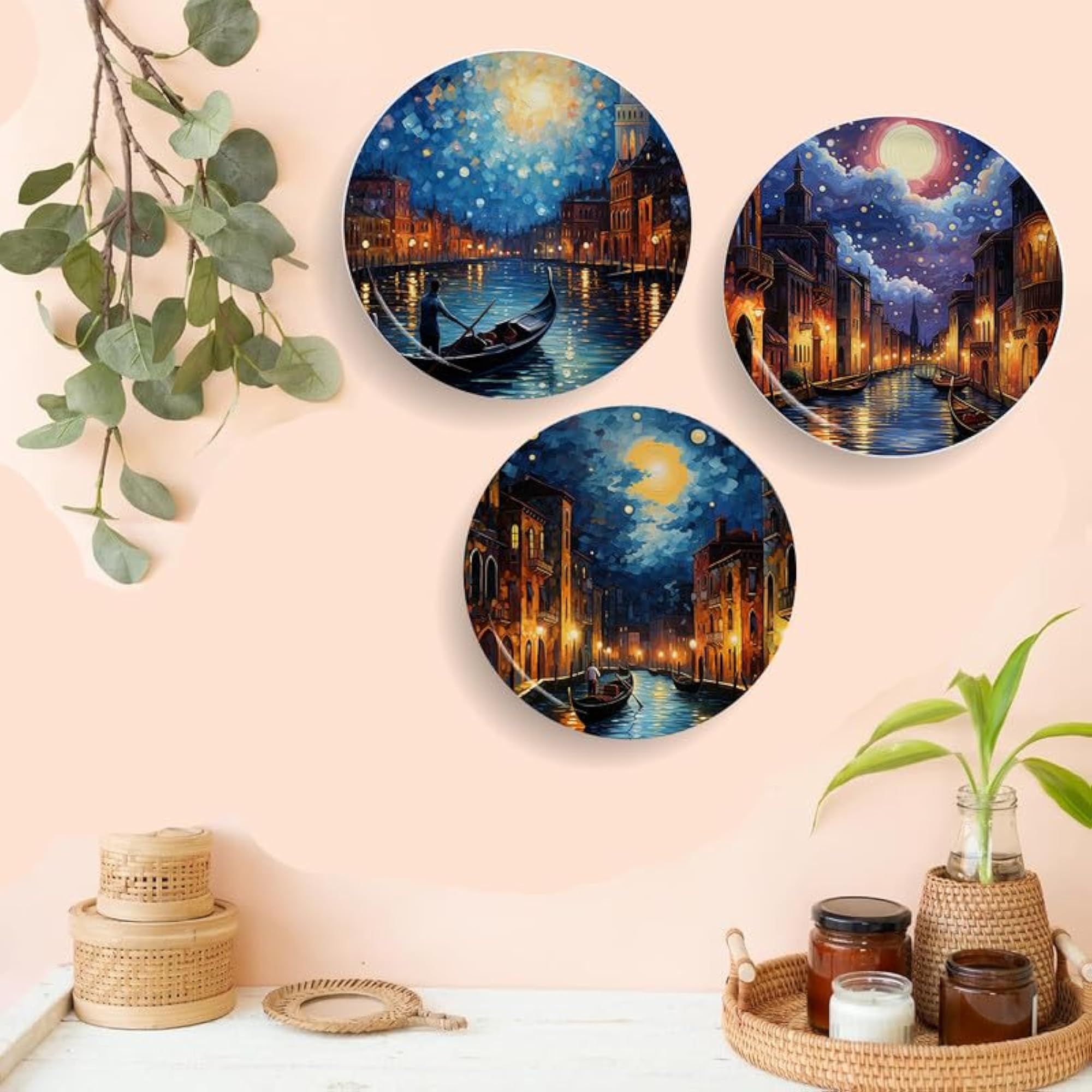 Ceramic Wall Plates for Home Decoration, Unisex Gift