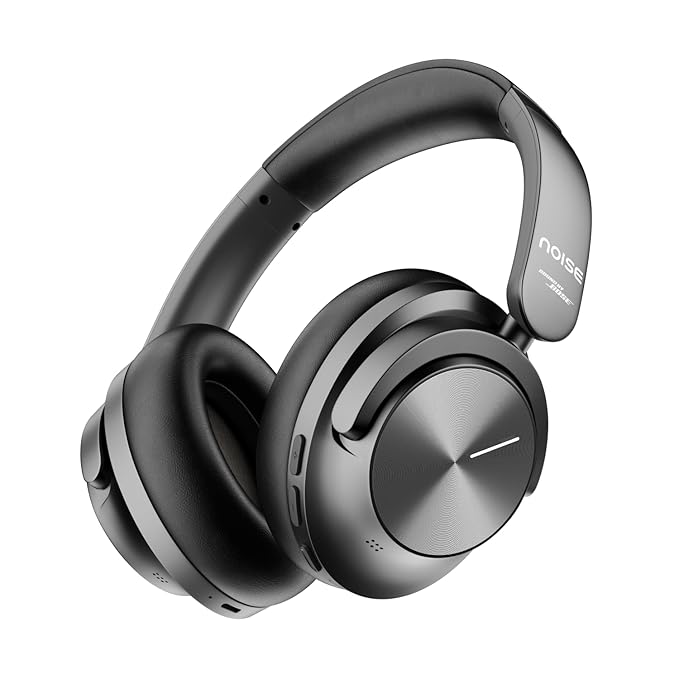 Noise Master Buds Max, Sound by Bose Wireless Over-Ear Headphones with Segment Leading Adaptive ANC, Dynamic EQ, LHDC 5.0, Immersive Spatial Audio,Upto 60H Playtime, App Support (Onyx)