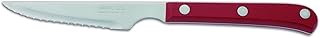 Arcos Table nóż - nóż do steków nóż stołowy nóż stołowy nóż stołowy - ostrze Nitrum stal szlachetna 115 mm - uchwyt ręczny polioksymetylen (POM) kolor czerwony