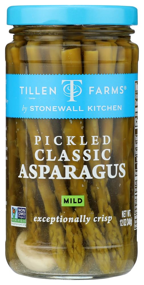 Tillen Farms Veggies, Pickled Crispy Asparagus, 12 Ounce (Pack of 4) by Tillen Farms