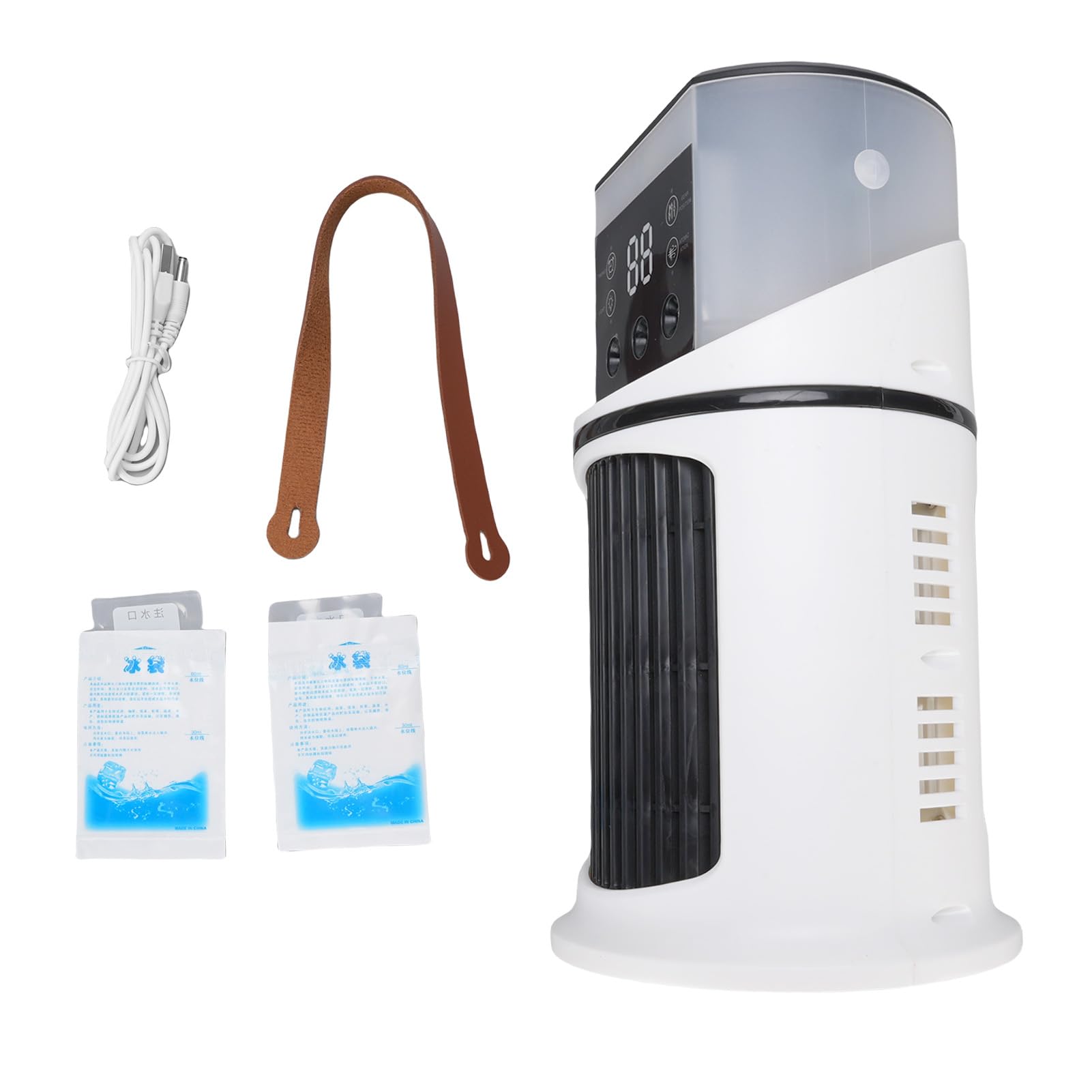 Yosoo Health Gear Luftkühler-Luftbefeuchter, Wassergekühlter USB-Desktop-Lüfter, für den Einsatz Im Wohnheim Im Büro Freien