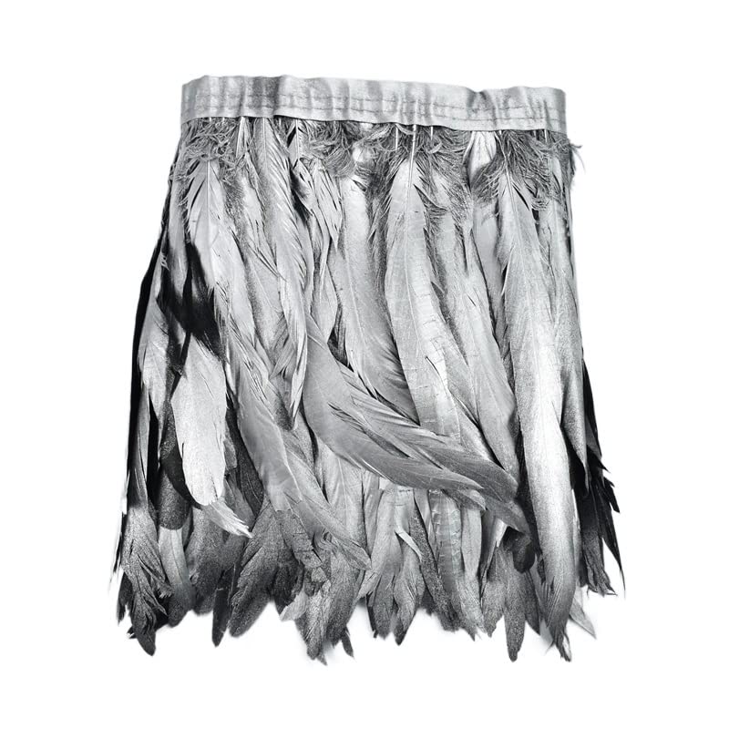 Plumes d'artisanat Coq en galon de 30-35cm pour ornements de haute couture