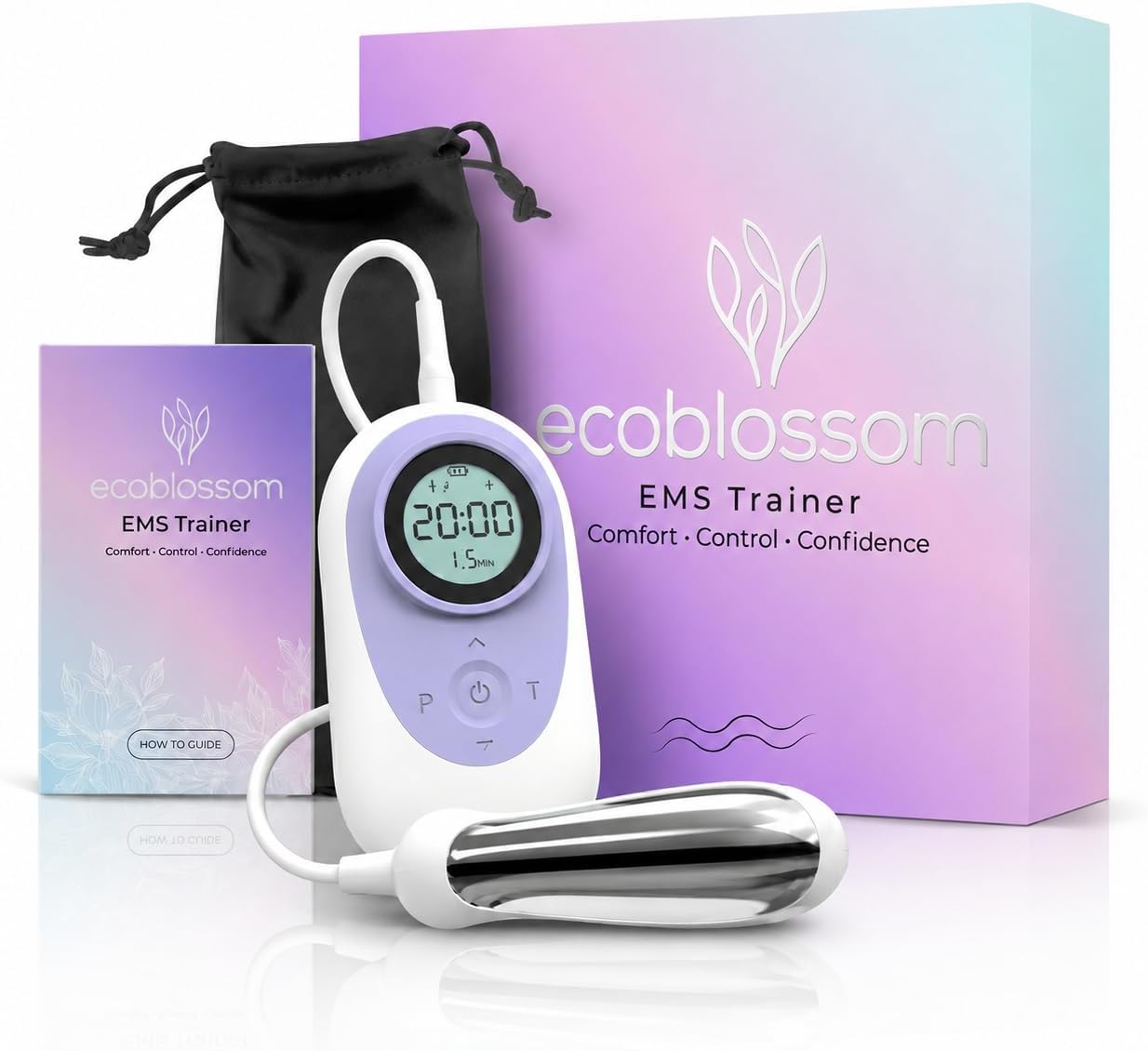Ecoblossom EMS Pelvic Floor Exercise Devices for Women – Kegel Exerciser, Pelvic Floor Muscle 9 EMS Programs & 5 Vibration Modes