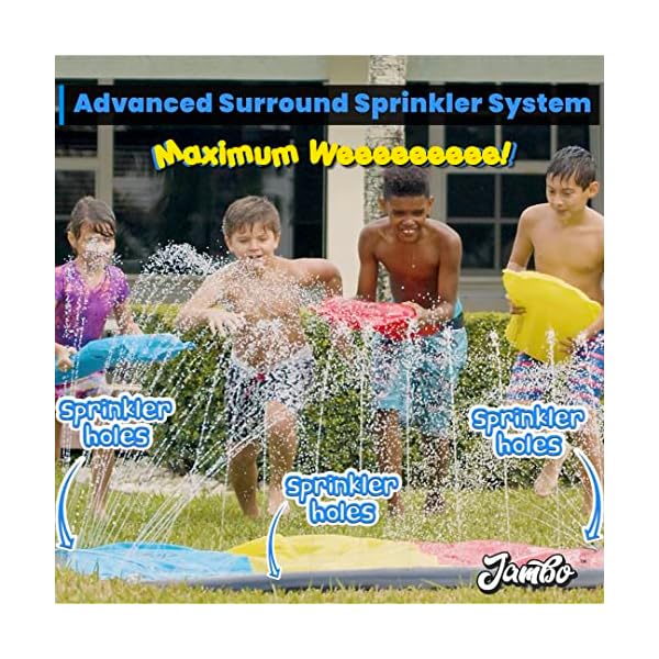 Jambo-XL-Premium-Slip-Splash-and-Slide-with-3-Bodyboards-Heavy-Duty-Water-Slide-with-Advanced-3-Way-Water-Sprinkler-System-Backyard-Waterslide-Outdoor-Water-Toys-n-Slides-for-Kids Jambo-XL-Premium-Slip-Splash-and-Slide-with-3-Bodyboards-Heavy-Duty-Water-Slide-with-Advanced-3-Way-Water-Sprinkler-System-Backyard-Waterslide-Outdoor-Water-Toys-n-Slides-for-Kids