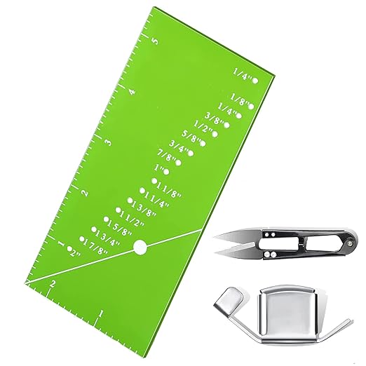 Seam Allowance Ruler and Seam Guide for Sewing Machine, Perforated Seam