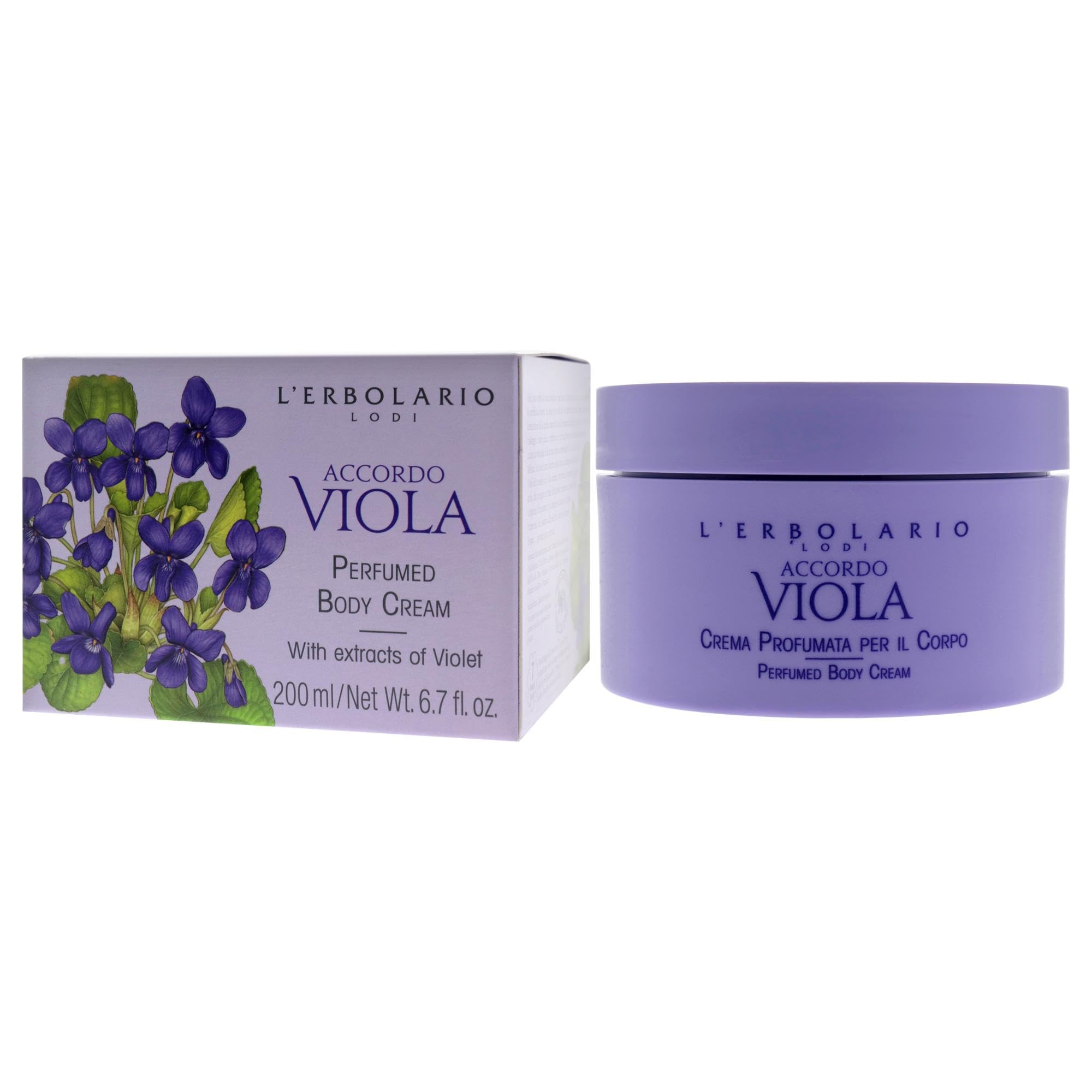 Amazon.com : LErbolario Perfumed Body Cream, Accordo Viola, 6.7 oz