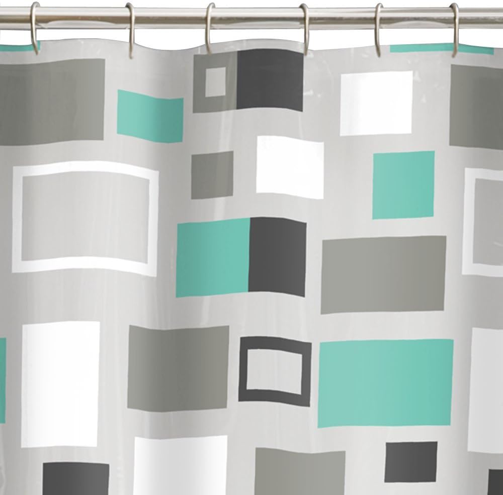 MAYTEX Darren PEVA Vinyl Shower Curtain Home & Kitchen