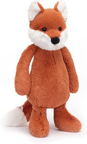 Miniatura 5 de Jellycat Bashful Fox Cub - Peluche de peluche mediano de 12 pulgadas, regalo clásico para niños