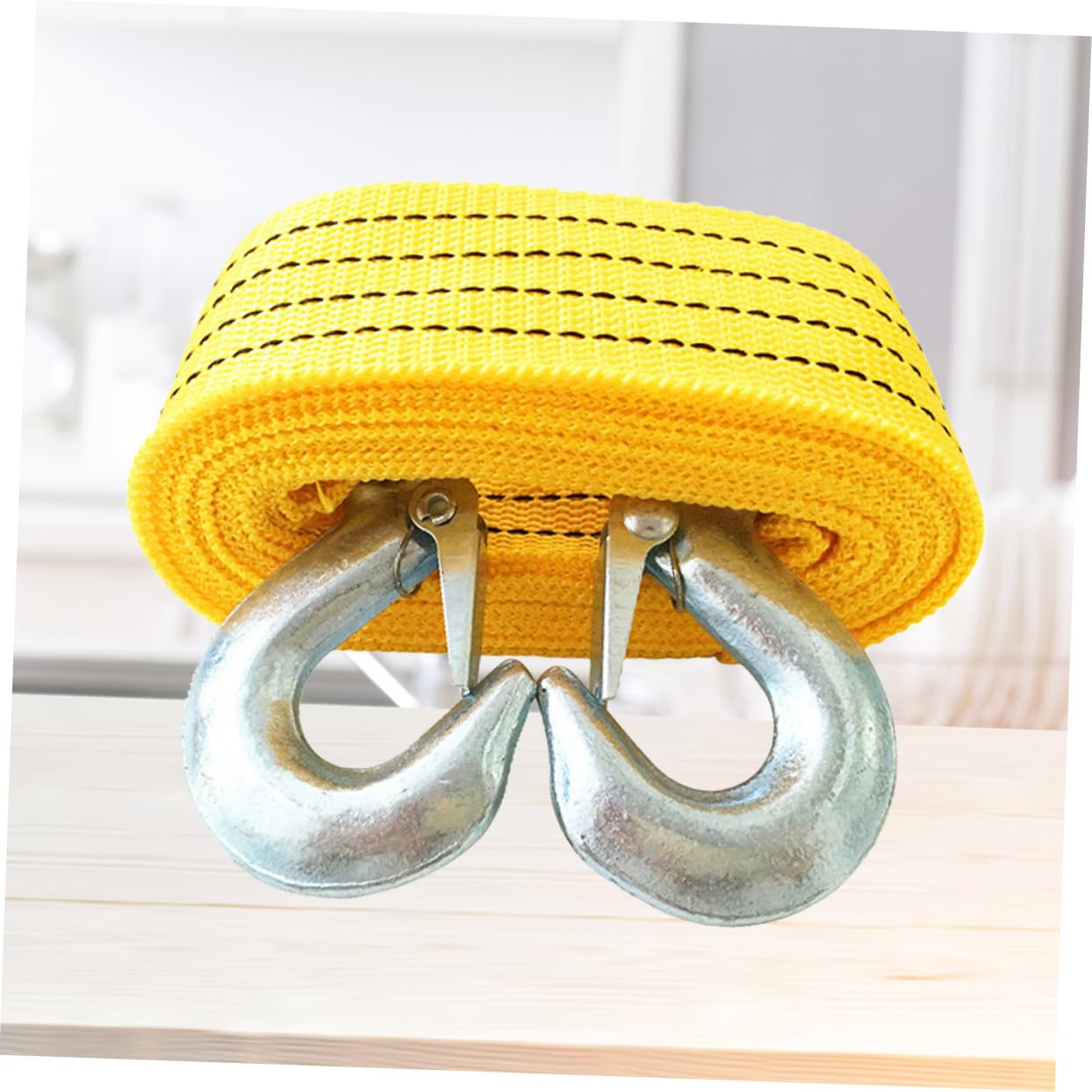 PRETYZOOM 2pc Car Winch Recovery Rope Nylon Trailer Towing Strap with Strong Hooks Sturdy Winch Ropes