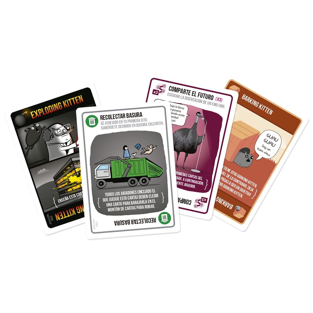 Exploding Kittens EKIRFD01ES Recetas del Desastre - Juego de Cartas en Español & Throw Throw Burrito - Juego de Cartas en Español, EKITTB01ES