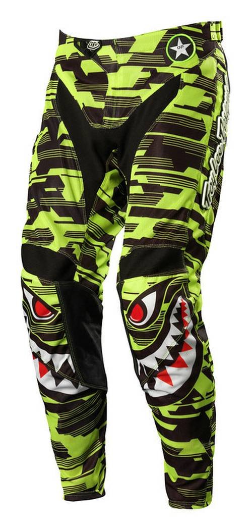 Troy Lee Designs GP Air P-51 Men's MX Motorcycle Pants - Yellow/Black / Size 30