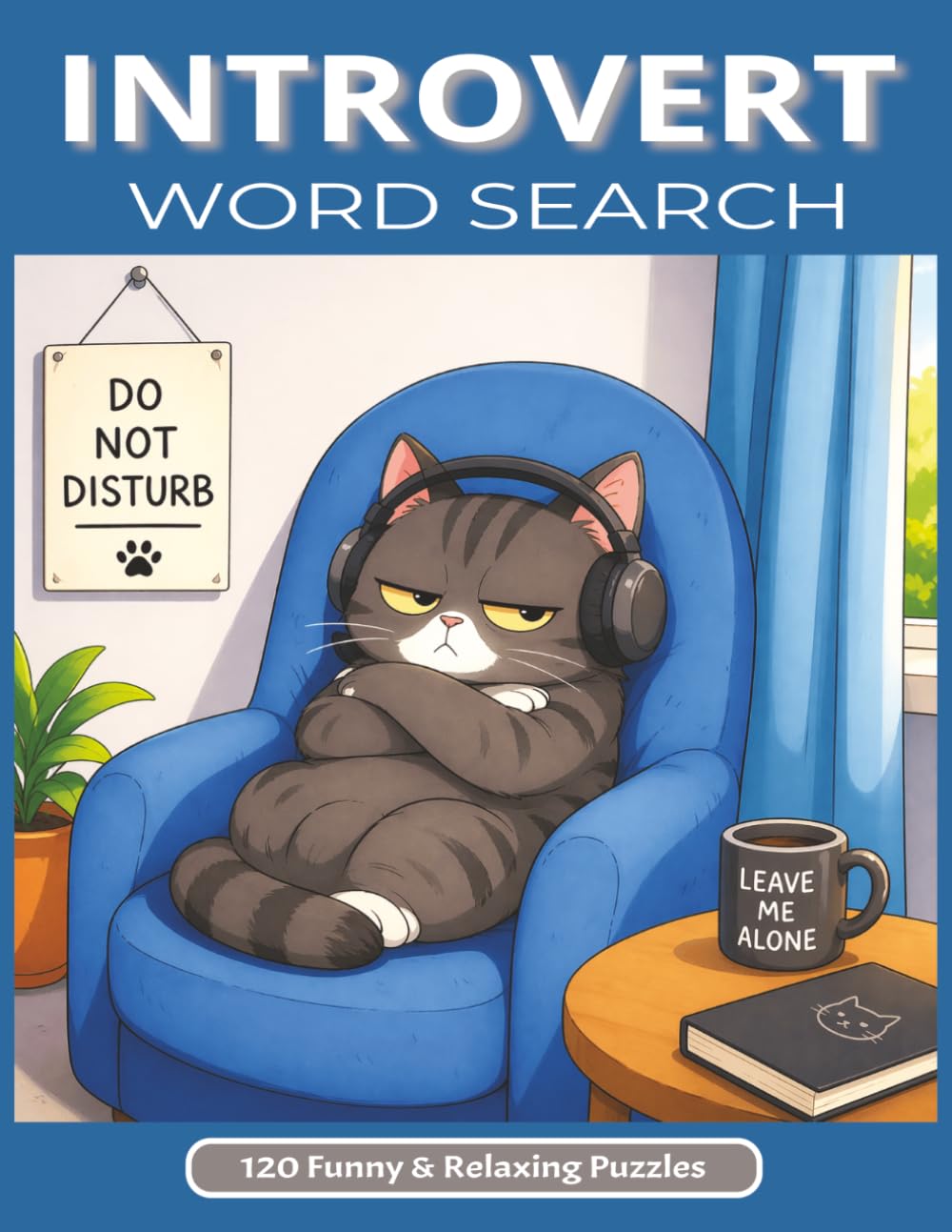 Introvert Word Search Puzzle Book: Funny Relaxing Puzzles for Quiet People, Homebodies & Adults Who Hate Small Talk