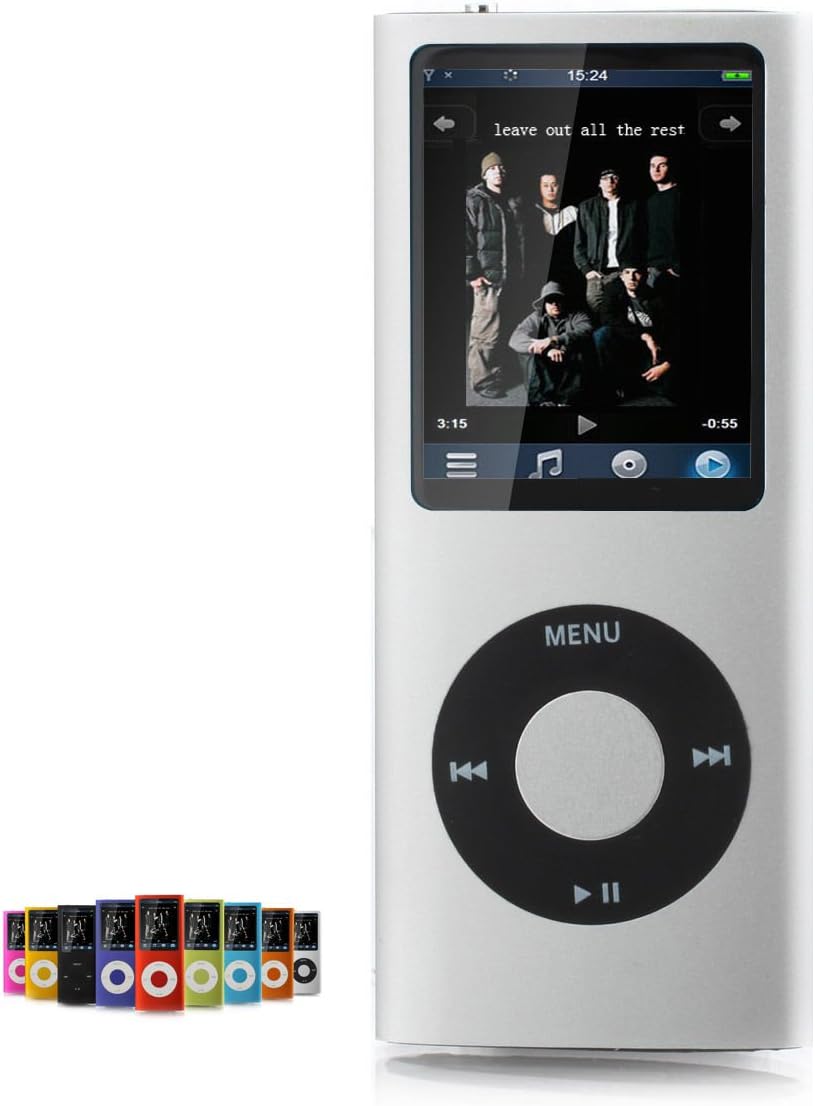 16gb Slim TONIK Mp3 Mp4 Player with 1.8" LCD Screen Fm Radio, Video Games & Movie Silver