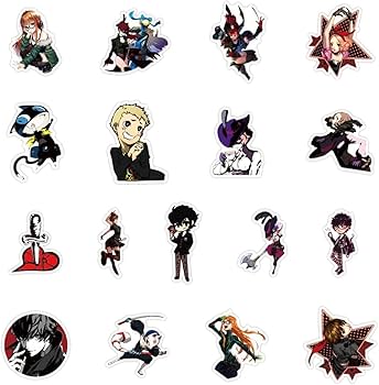 Amazon.co.jp: 50枚入 ステッカーセット ペルソナ シールテープ 貼り紙