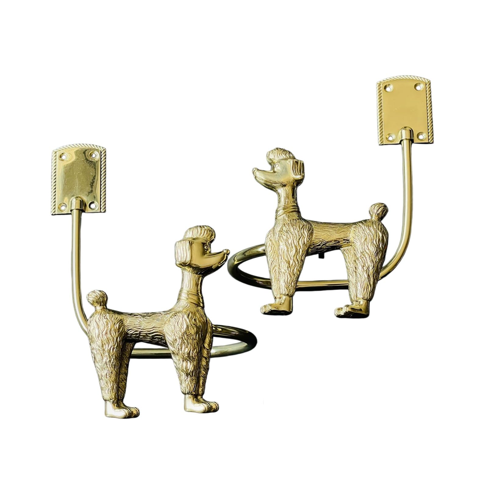 Curtain Holdbacks 2Pcs, Gold Curtain Tiebacks, Wall Mounted Curtain Holders for Drapes