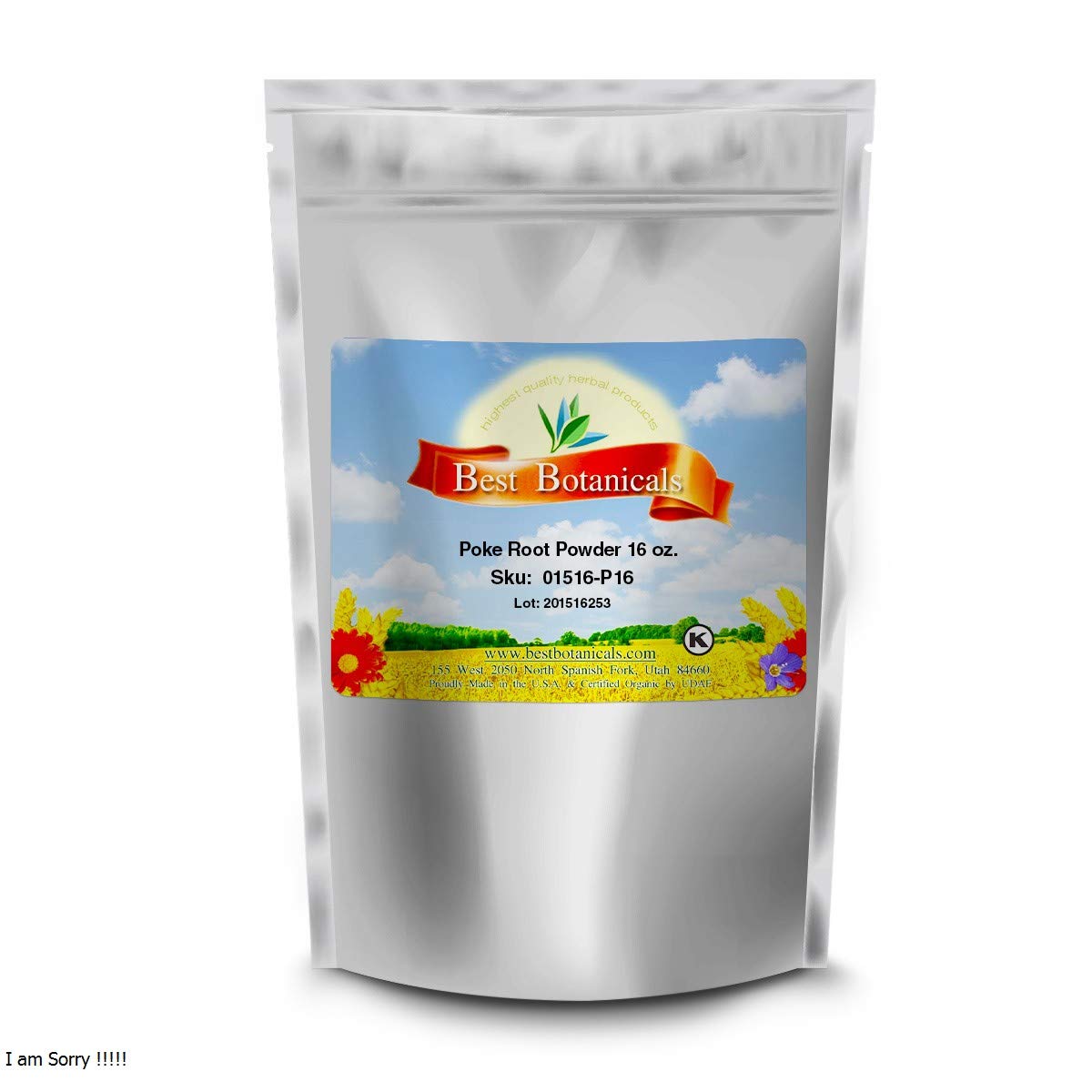 Best Botanicals Poke Root Powder 16 oz.