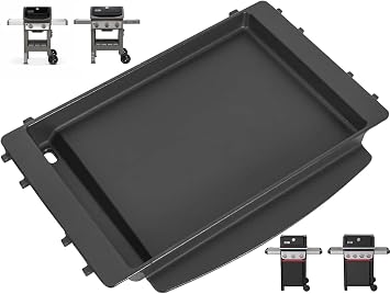 7658 Griddle Insert for Weber Skillet Insert Spirit 2 Grill Replacement Parts for Weber GS4 Spirit II/I 200 & 300 & Spirit 200/300/400 SER 2025 Skillet Top Genesis Silver B/C Plate 7597, Cast Iron